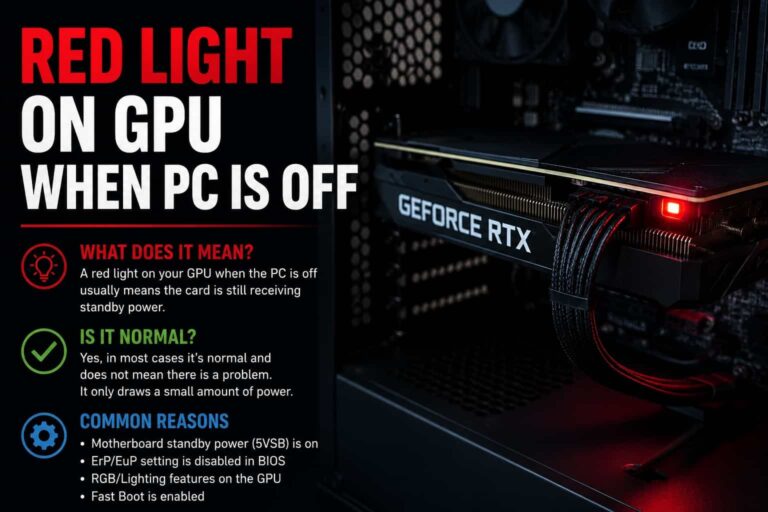 Seeing A Red Light On Gpu When Pc Is Off? Read This First