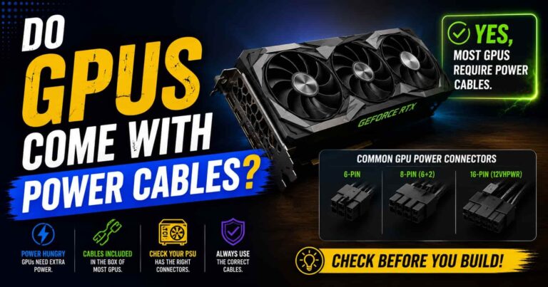 Do GPUs Come With Power Cables?