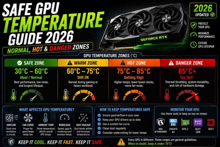 Safe GPU Temperature Guide 2026: Normal, Hot & Danger Zones