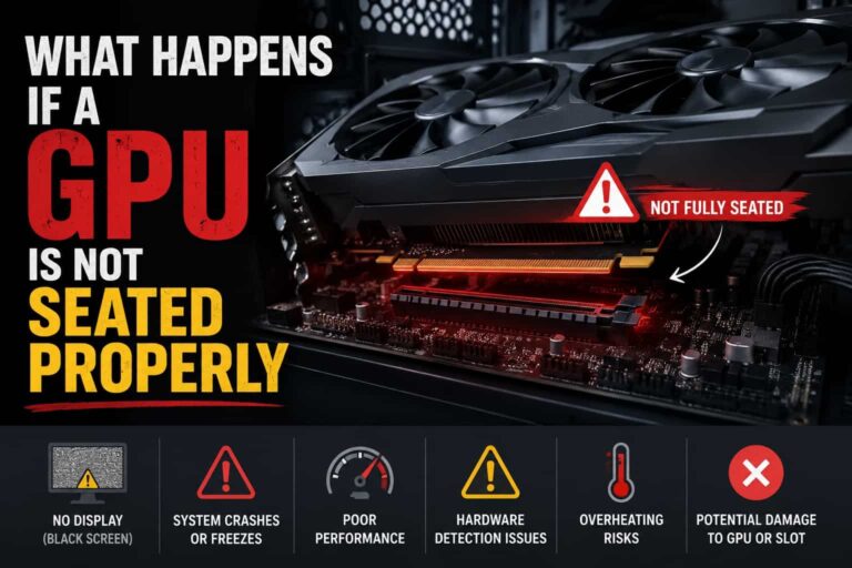 What Happens If a GPU Is Not Seated Properly