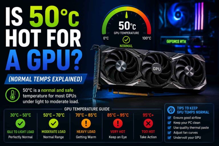 Is 50°C Hot for a GPU? (Normal Temps Explained)