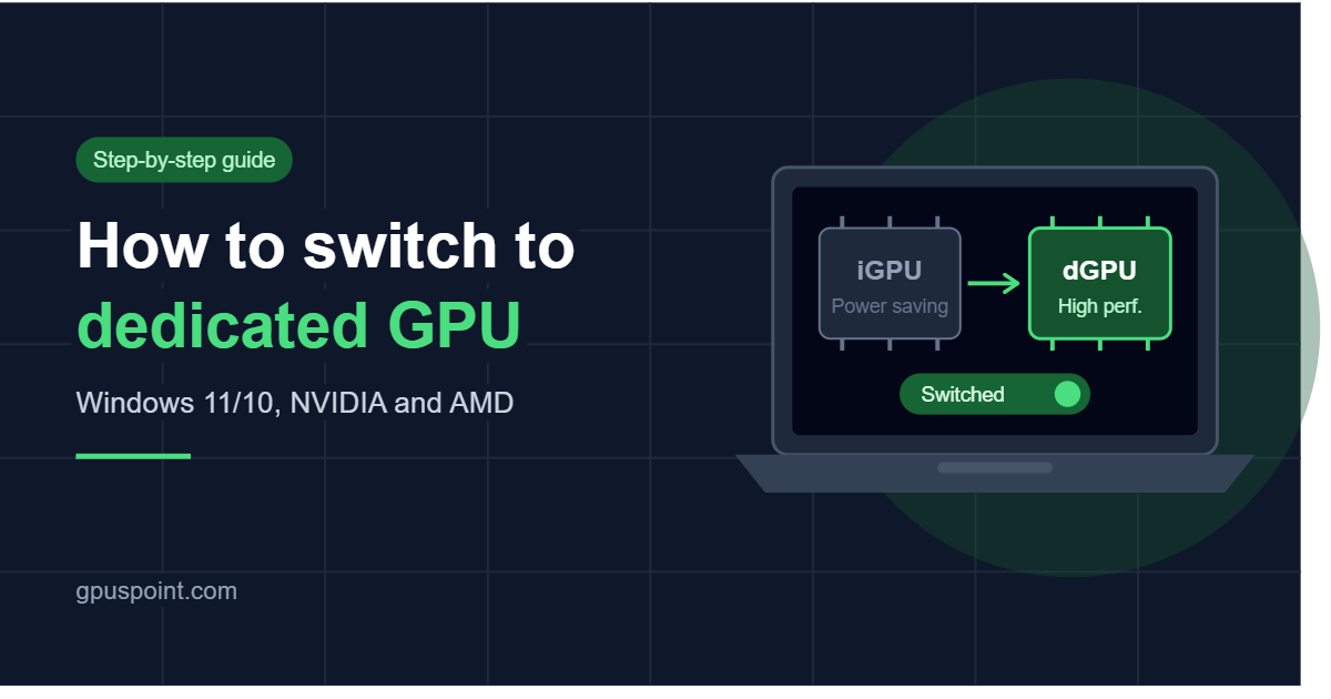 How to Switch to Dedicated GPU?