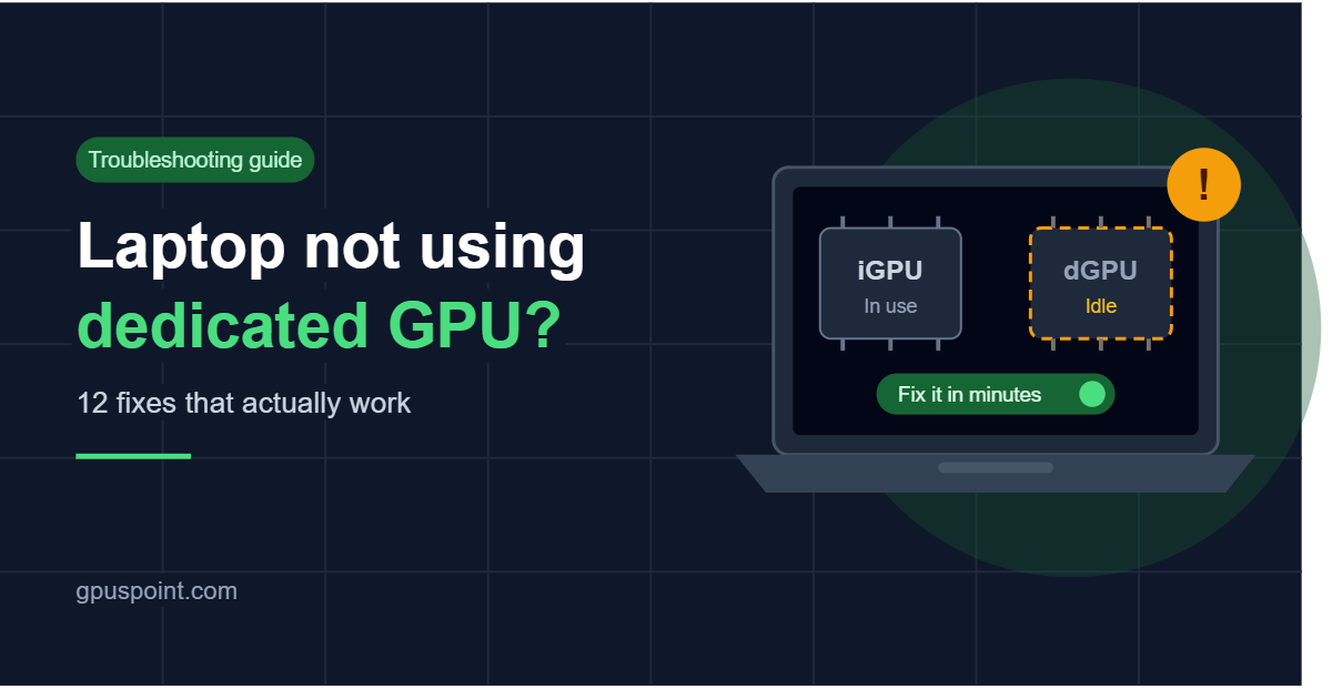 Why Is My Laptop Not Using the Dedicated GPU?