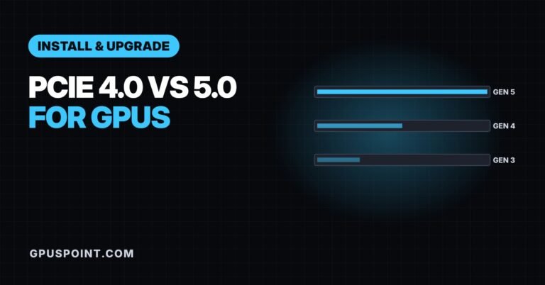 PCIe 4.0 vs 5.0 for GPUs bandwidth comparison