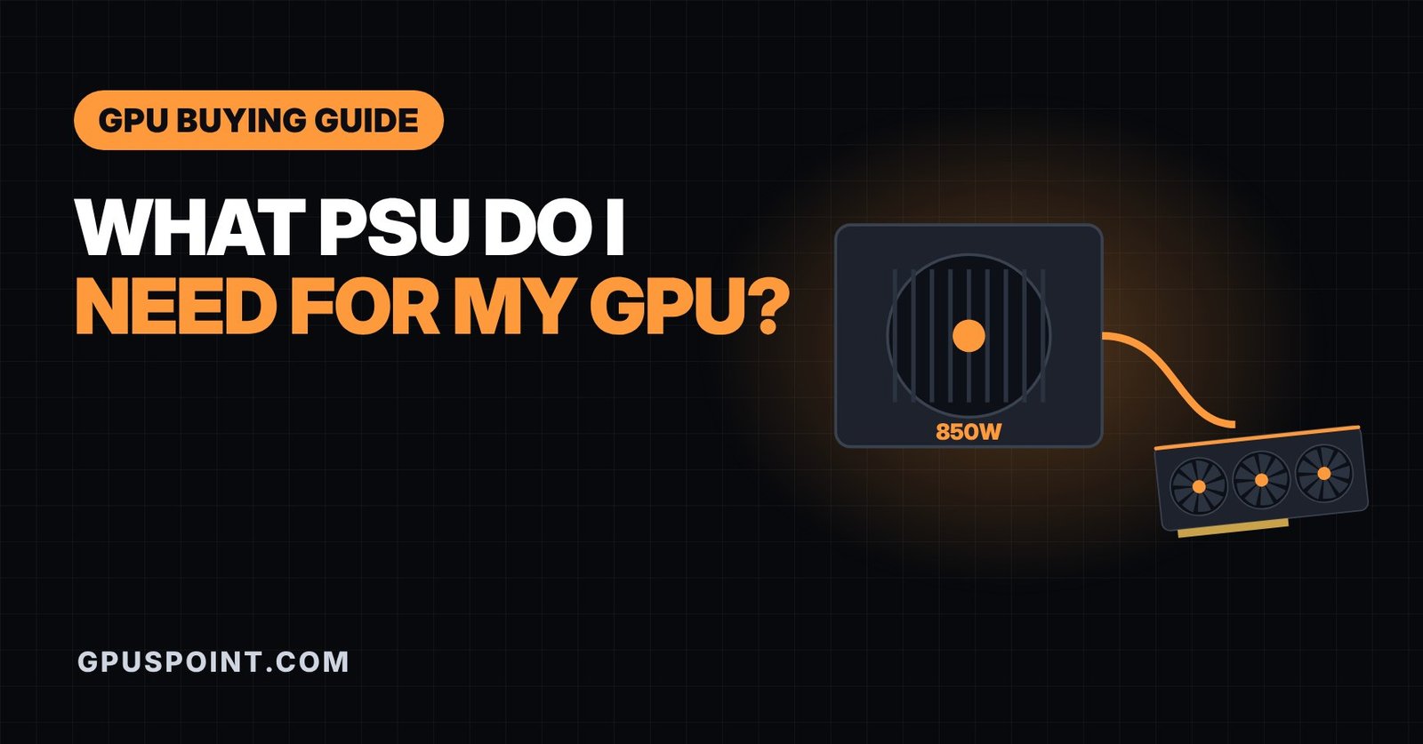 What PSU do I need for my GPU - power supply and graphics card illustration